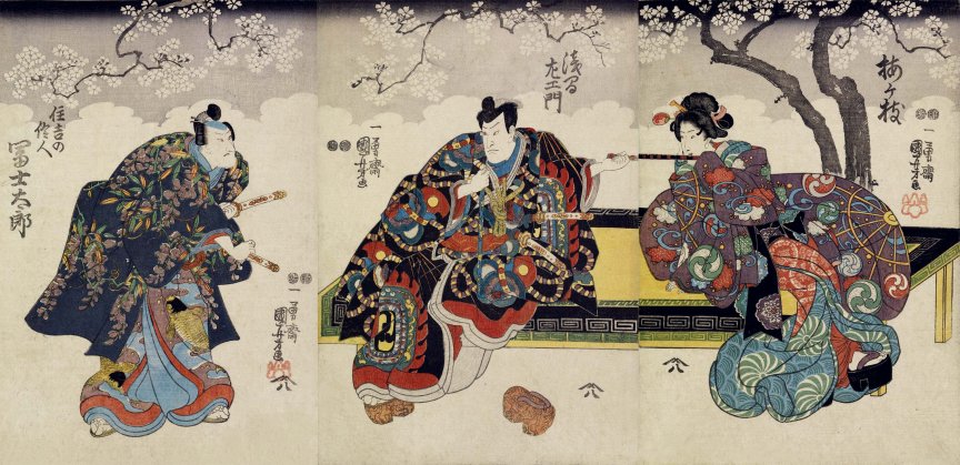 田能村小斎/易堂賛/白馬王/関羽図/掛軸/名家伝来/AC-169 Kuniyoshi Project